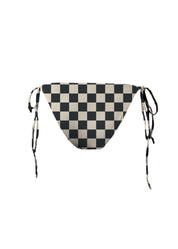 MAI Tie Bottom (Twilight Petal, Retro Check, Skipper Ribbed)