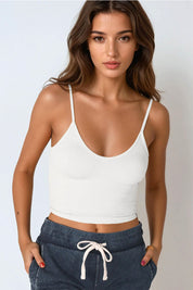 NIKIBIKI Ribbed V Neck Crop Top