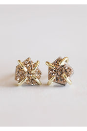 JAX KELLY Rose Gold Druzy Prong