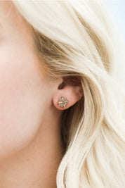 JAX KELLY Rose Gold Druzy Prong