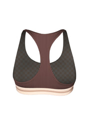 MAI Active Top (Jade Panther, Rosewood Ribbed)