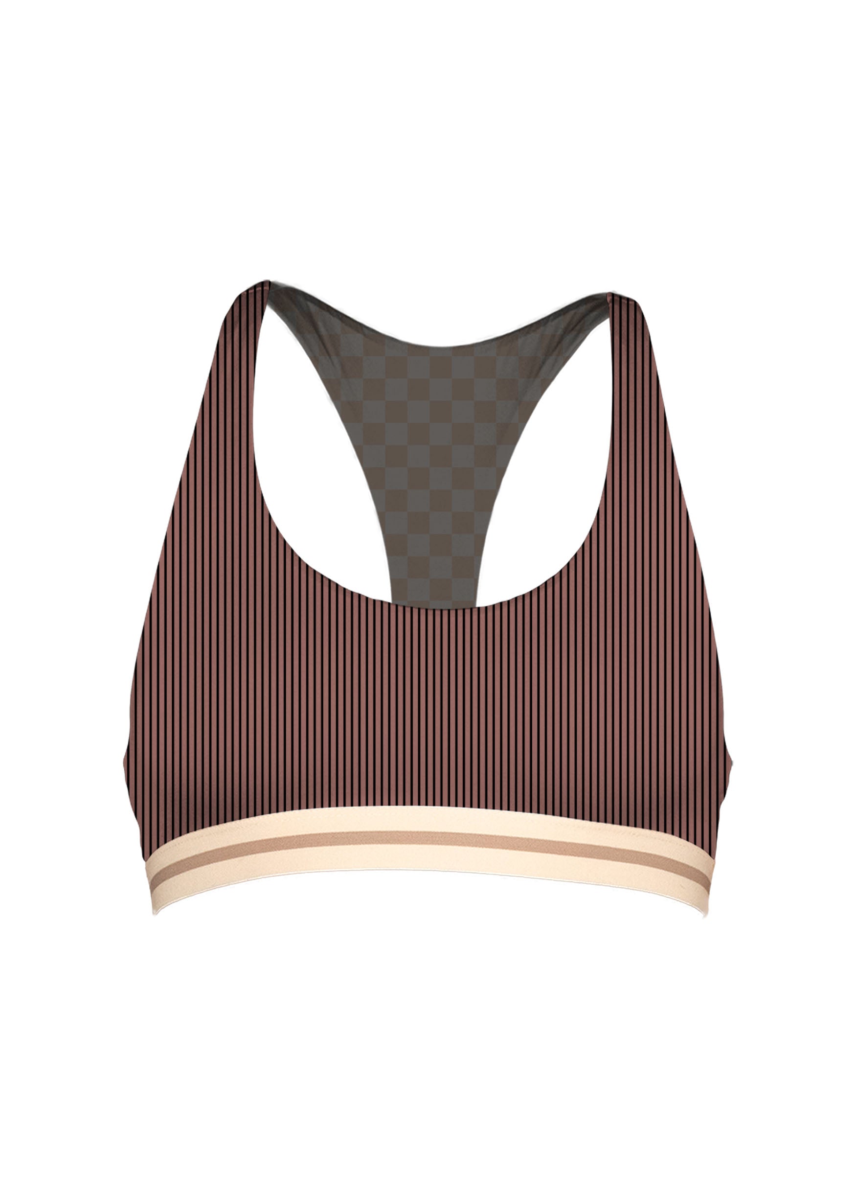 MAI Active Top (Jade Panther, Rosewood Ribbed)