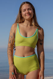 SEEA Flor Bikini Bottom (Greeno)