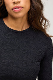 SEEA Palomar Crop Top - Sunray Black