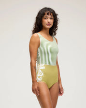 SEEA Lido One Piece - (Tropical Green, Sun Petals)