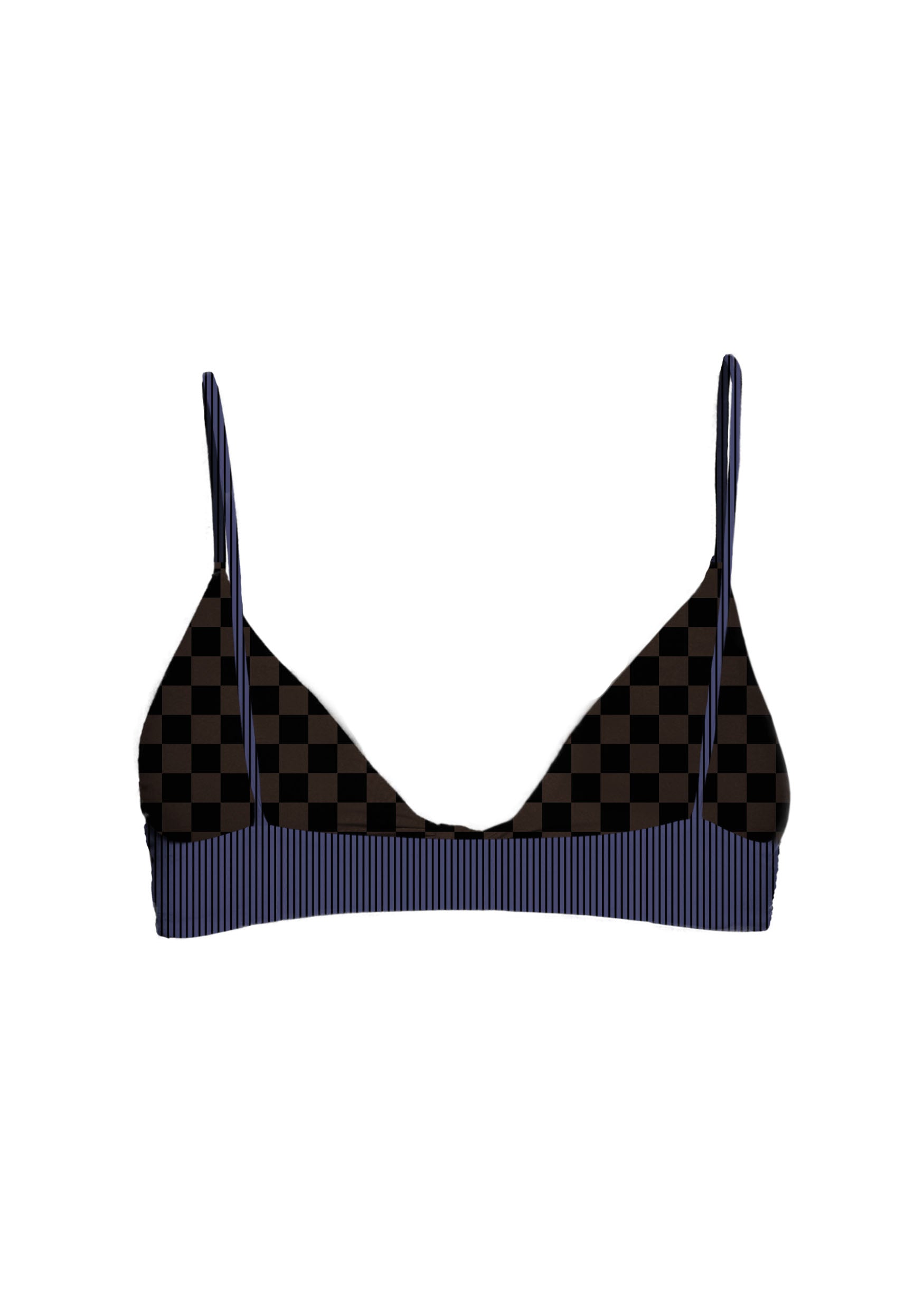 MAI Knot Top (Twilight Petal, Retro Check, Skipper Ribbed, Almond)