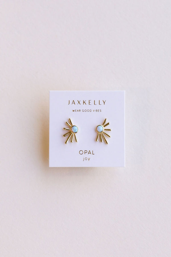 Sun Ray - Fire Opal - Earring