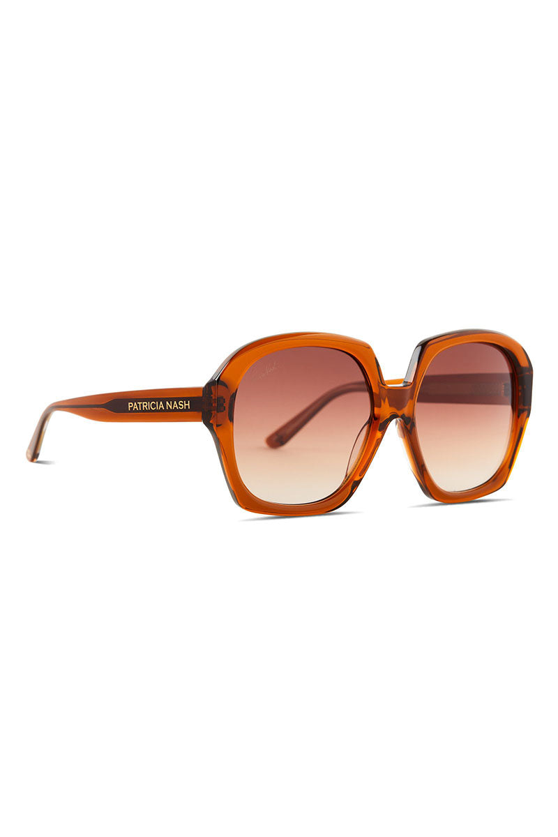 Suzanne cognac crystal + brown gradient