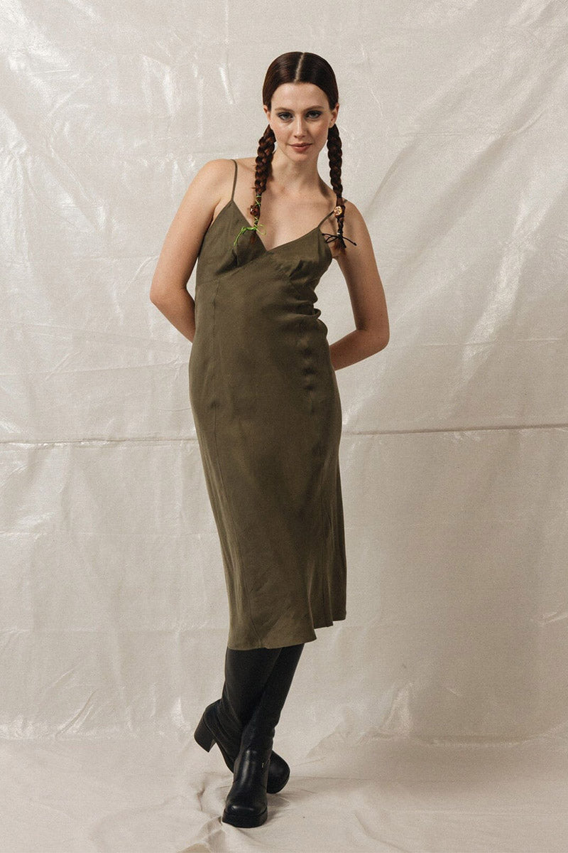 Chelsea Slip Dress - Tarmac