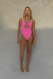 Toast Swim Knot One Piece - Guava