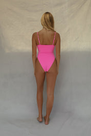 Toast Swim Knot One Piece - Guava