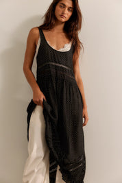 Free People - Voile & Lace Midi (Charcoal)