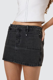 THRILLS Wyatt Skirt (Ash Black)