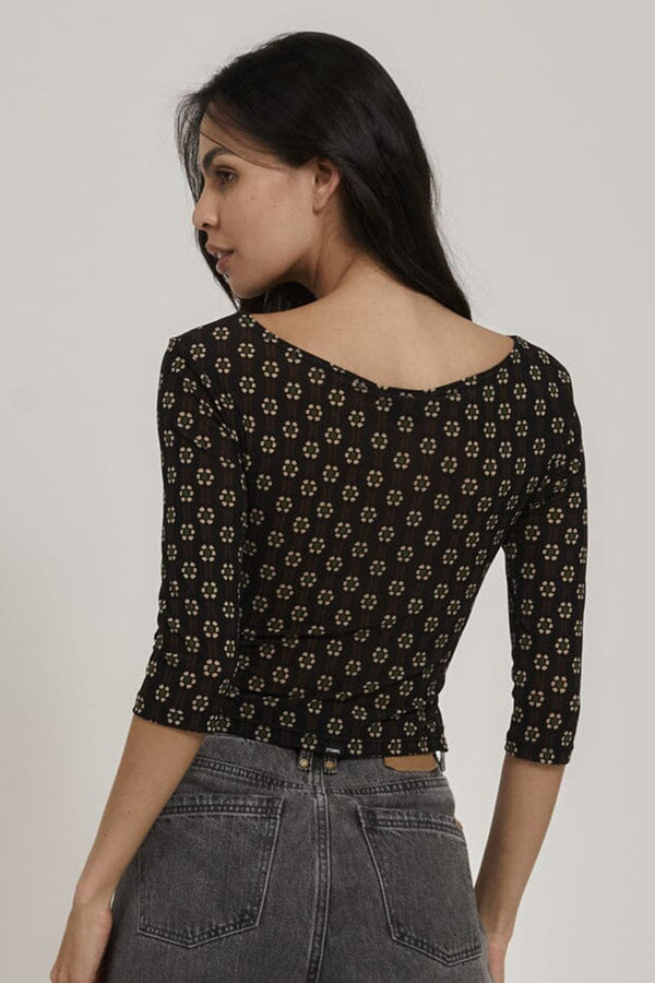 Jasmine Mesh Top - Black