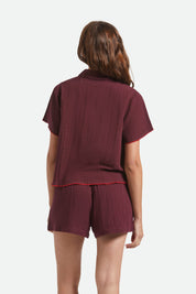 BRIXTON Wandering Tie Top (Port)