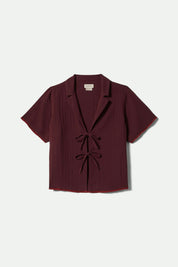 BRIXTON Wandering Tie Top (Port)