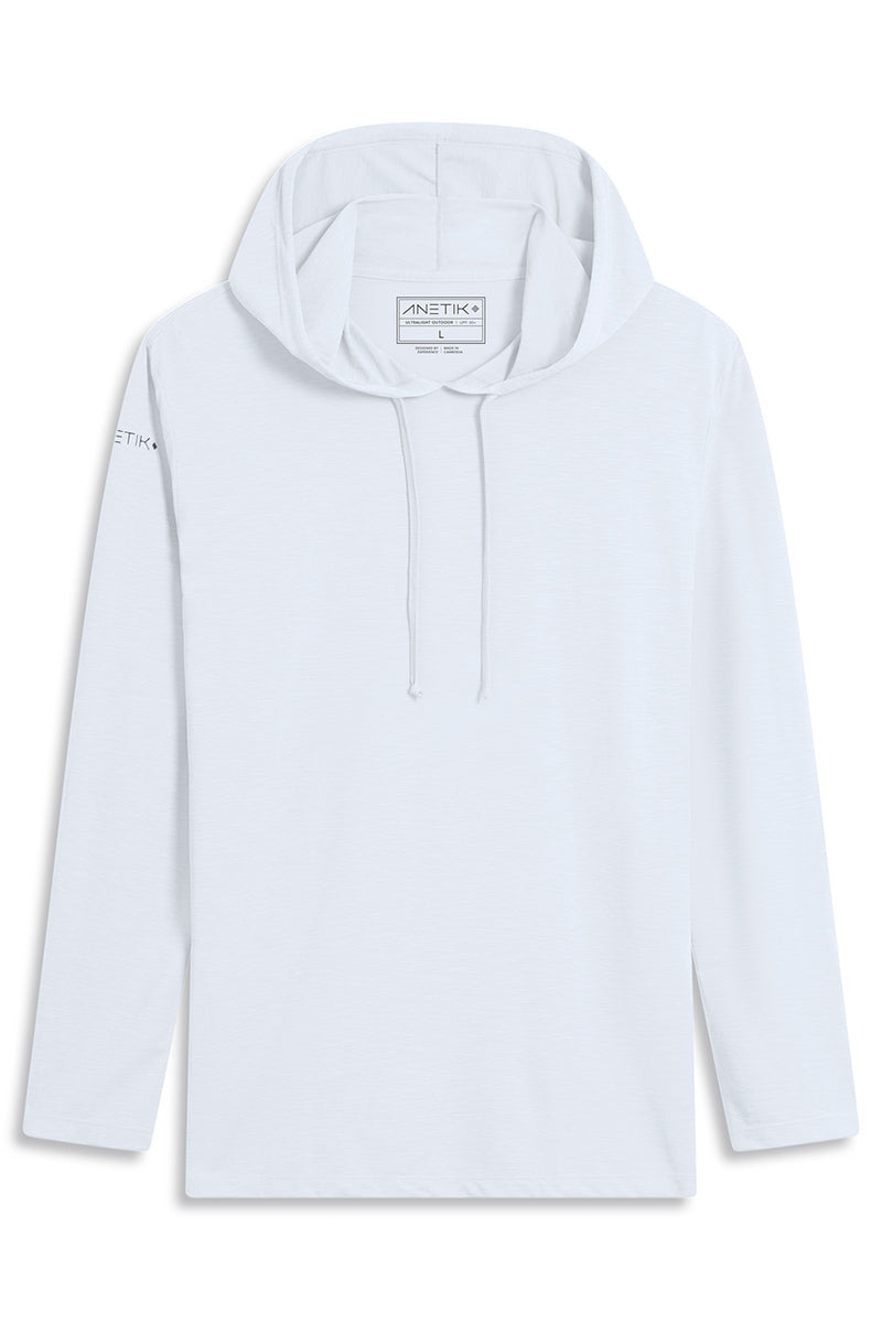 ANETIK Men's Low Pro Tech Hoody (White, Dark Olive, Alloy )