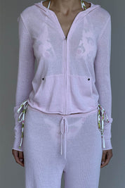 Frankies Bikinis Ela knit pant (Strawberries & Cream)