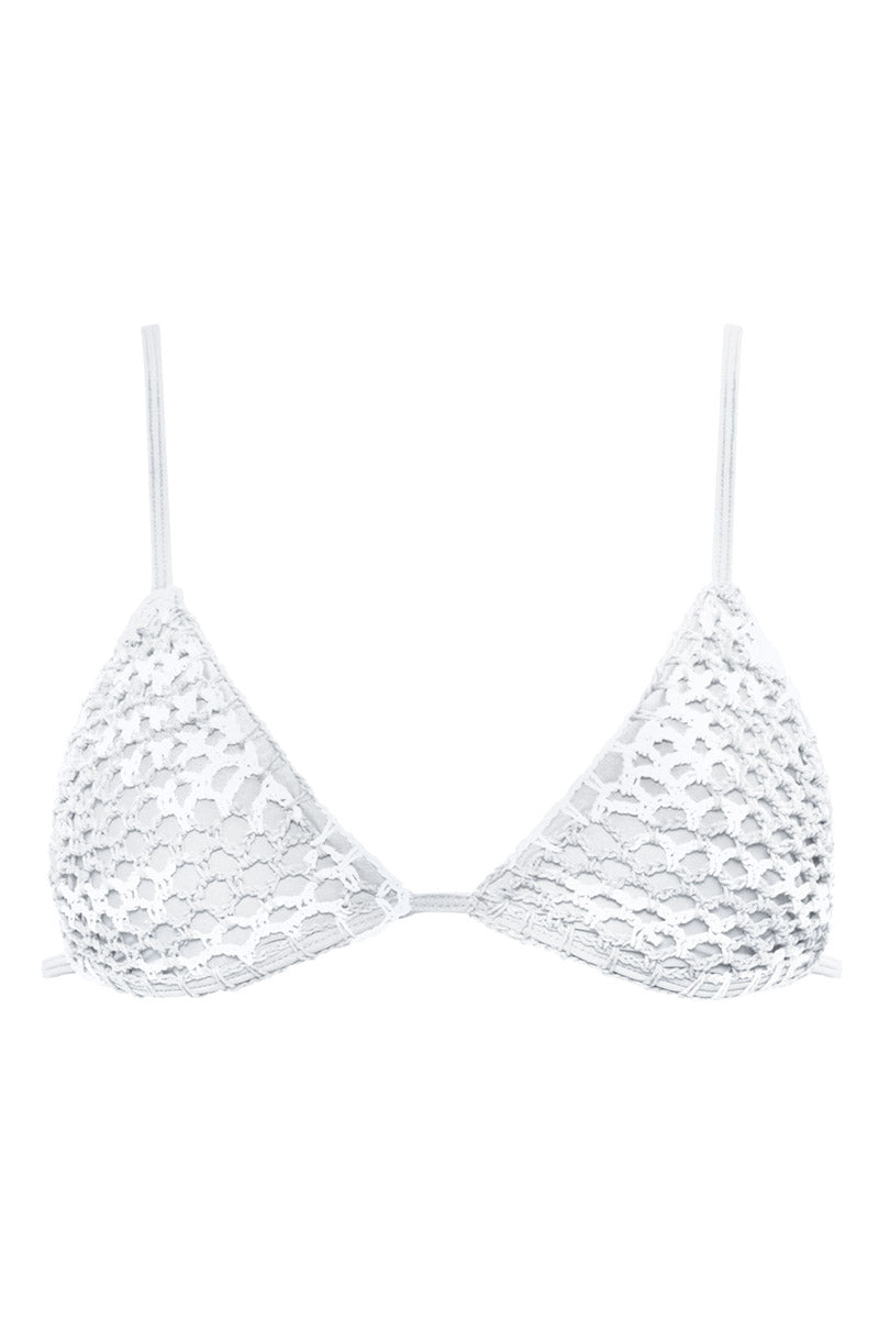 ACACIA Baja Crochet Top - White