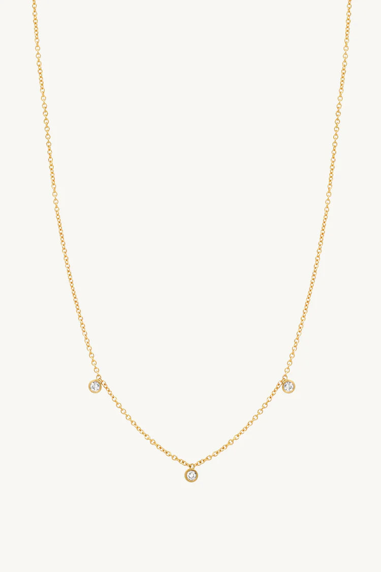 3 Diamond Necklace YG