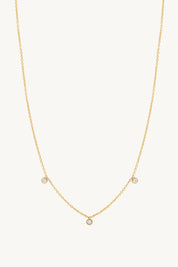 3 Diamond Necklace YG