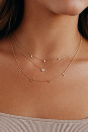 3 Diamond Necklace YG