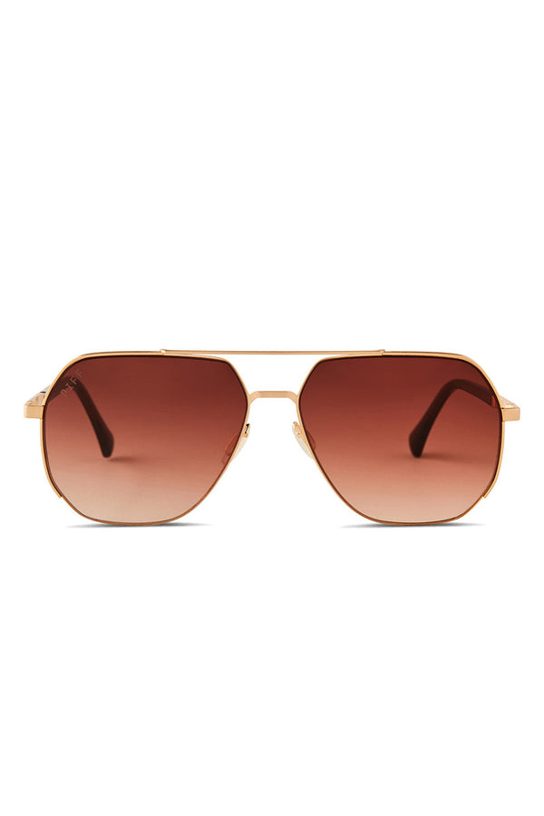 Monaco Brushed Gold Terracotta Gradient Polarized
