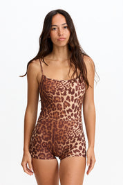 BENOA Square Neck Romper (Choco Zebra, Leopard)