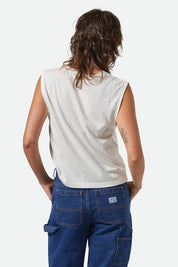 BRIXTON Carefree Muscle Tank (Black, Off White)