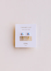 JAX KELLY Huggies - Fire Opal Earring