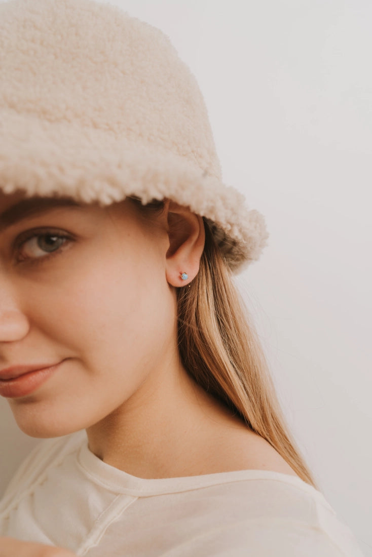 JAX KELLY Huggies - Fire Opal Earring