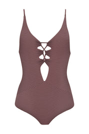 ACACIA Kokomo Full Piece (Marsala Two Toned Ribbed)