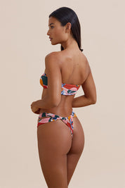 Stone Fox Bijou High Hip Bikini Swim Bottom (Botanical)