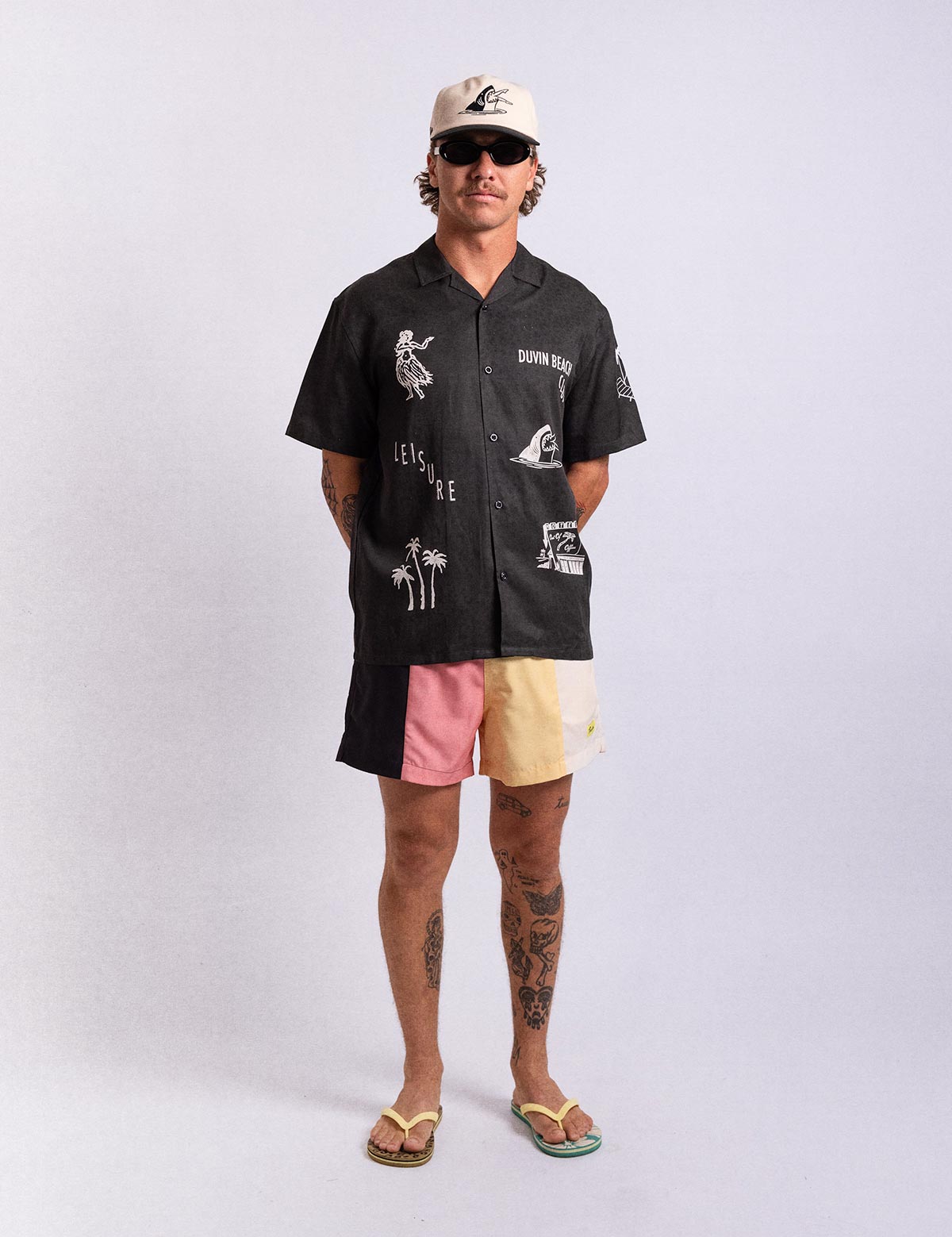 DUVIN Hurricane Palm Buttonup