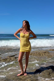INDAH Claire Mini Dress (Sunshine)