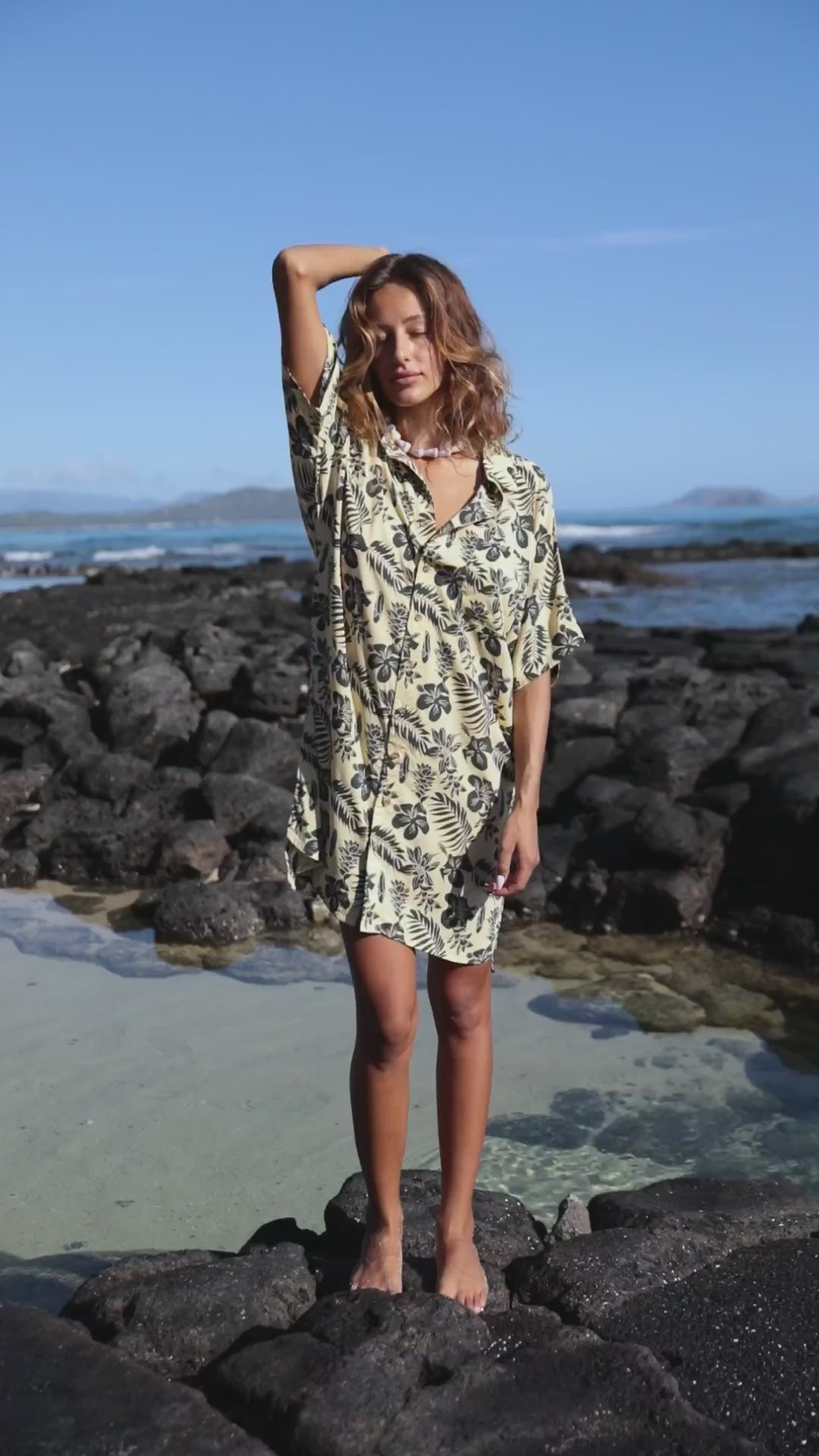 Mai Dylan Dress (Tan Oasis)