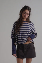 Free People Lainey Mini Skirt (Chocolate)