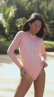 MAI Long Sleeve Bodysuit (Sahara Dawn, Feline)