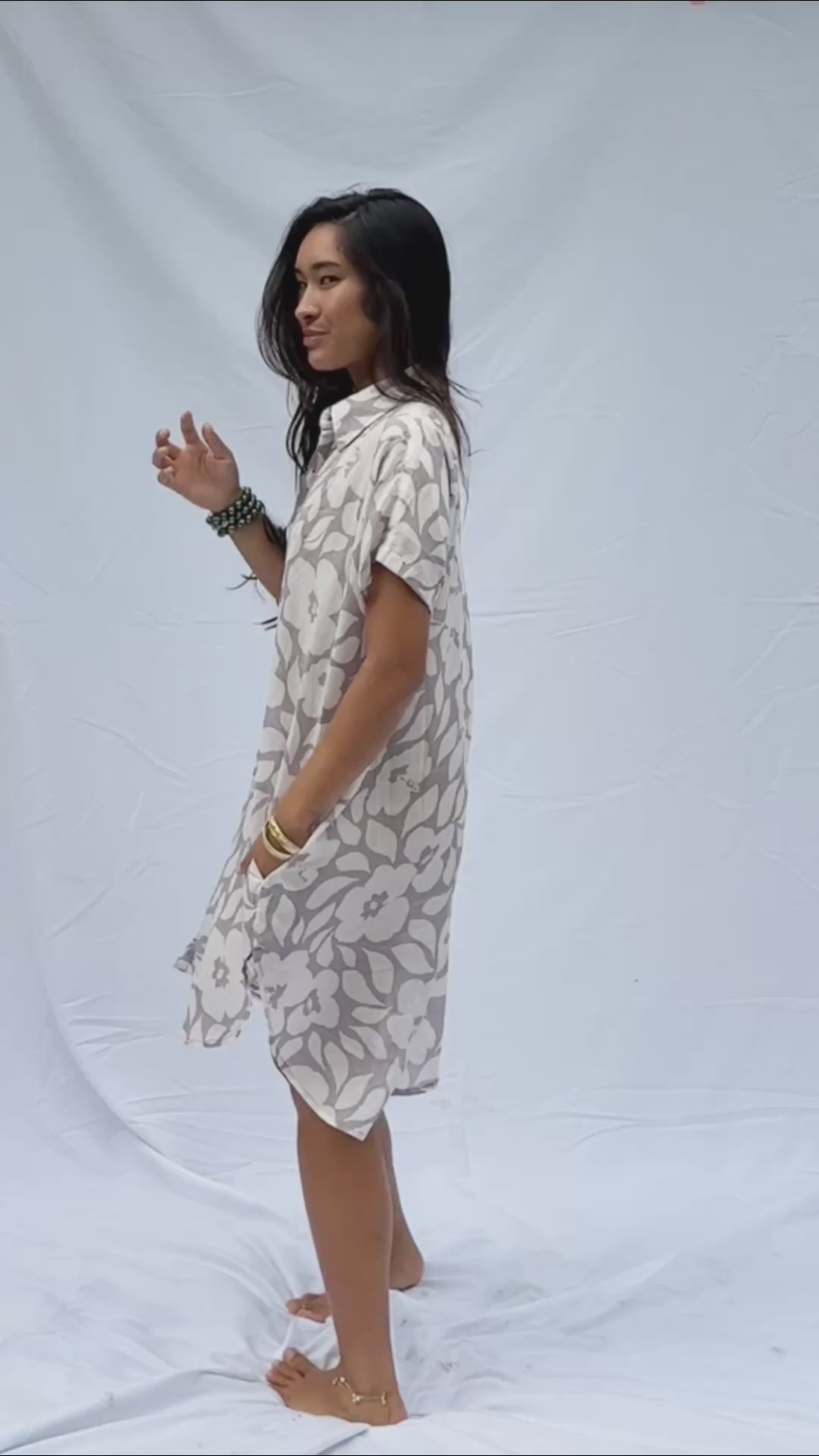 Kahea Dress - Lila Hibiscus, Island Ink, Moana Hibiscus