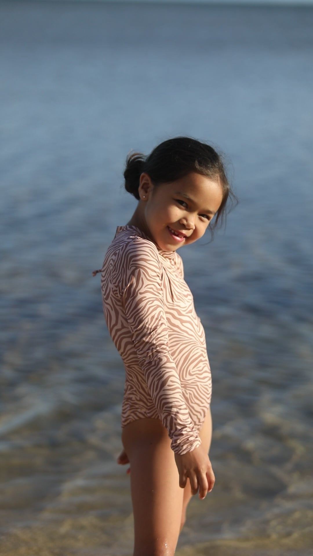 MAI Littles Long Sleeve Bodysuit (Sahara Dusk)