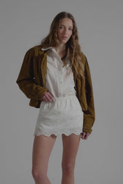 Free People Eyes on You Skort (Ivory)