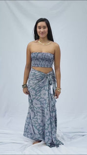 Salt+Sea Sarong - Moana Hibiscus, Island Ink