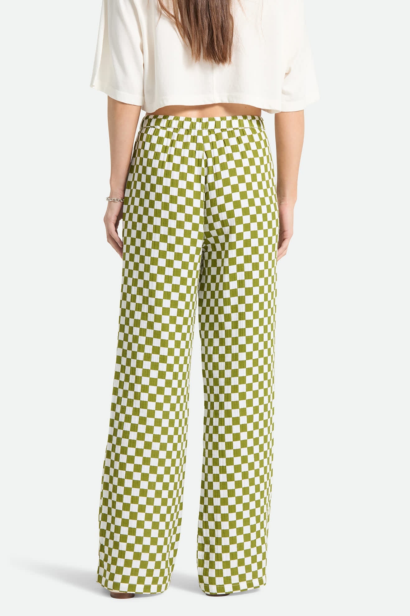 BRIXTON Lola Lounge Pant (Sublime Green Checkerboard)
