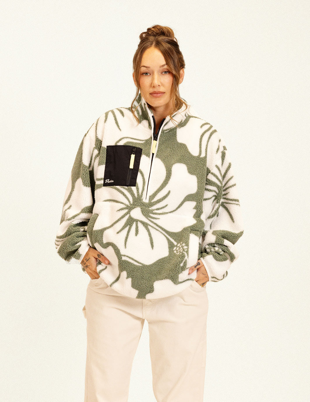 DUVIN Paradise Zip Sherpa (Army)