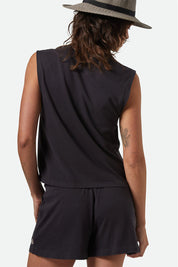 BRIXTON Carefree Muscle Tank (Black, Off White)