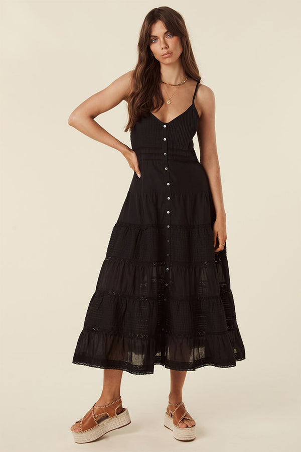 Dove Lace Strappy Dress