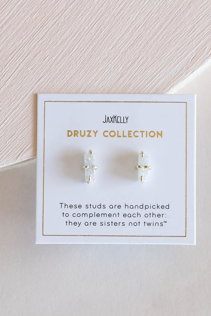 White Druzy Bar