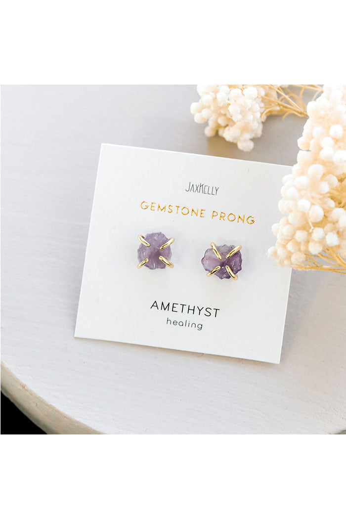 Amethyst Gemstone Prong