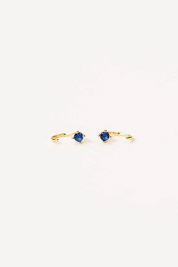 CZ Huggies - Sapphire