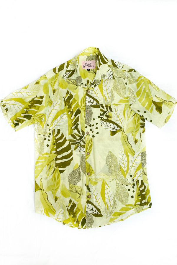 Billy Short Sleeve - Coconut Greens